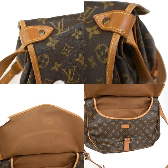 LOUIS VUITTON Saumur 35 Shoulder Bag Monogram Leather BN France M42254 70YH580 - Picture 9 of 16